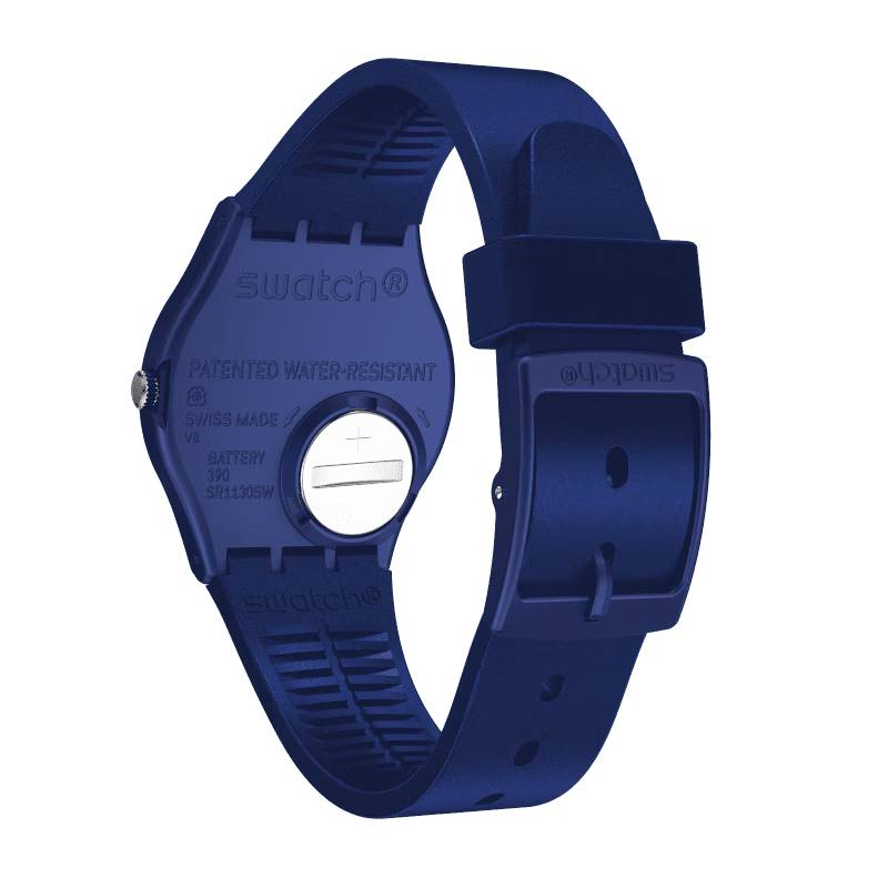 Orologio Unisex Bambino Swatch Silver In Blue Quarzo Data Blu GN416