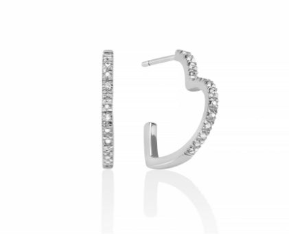 Orecchini Donna Miluna Argento 925 con  diamanti ERD2644