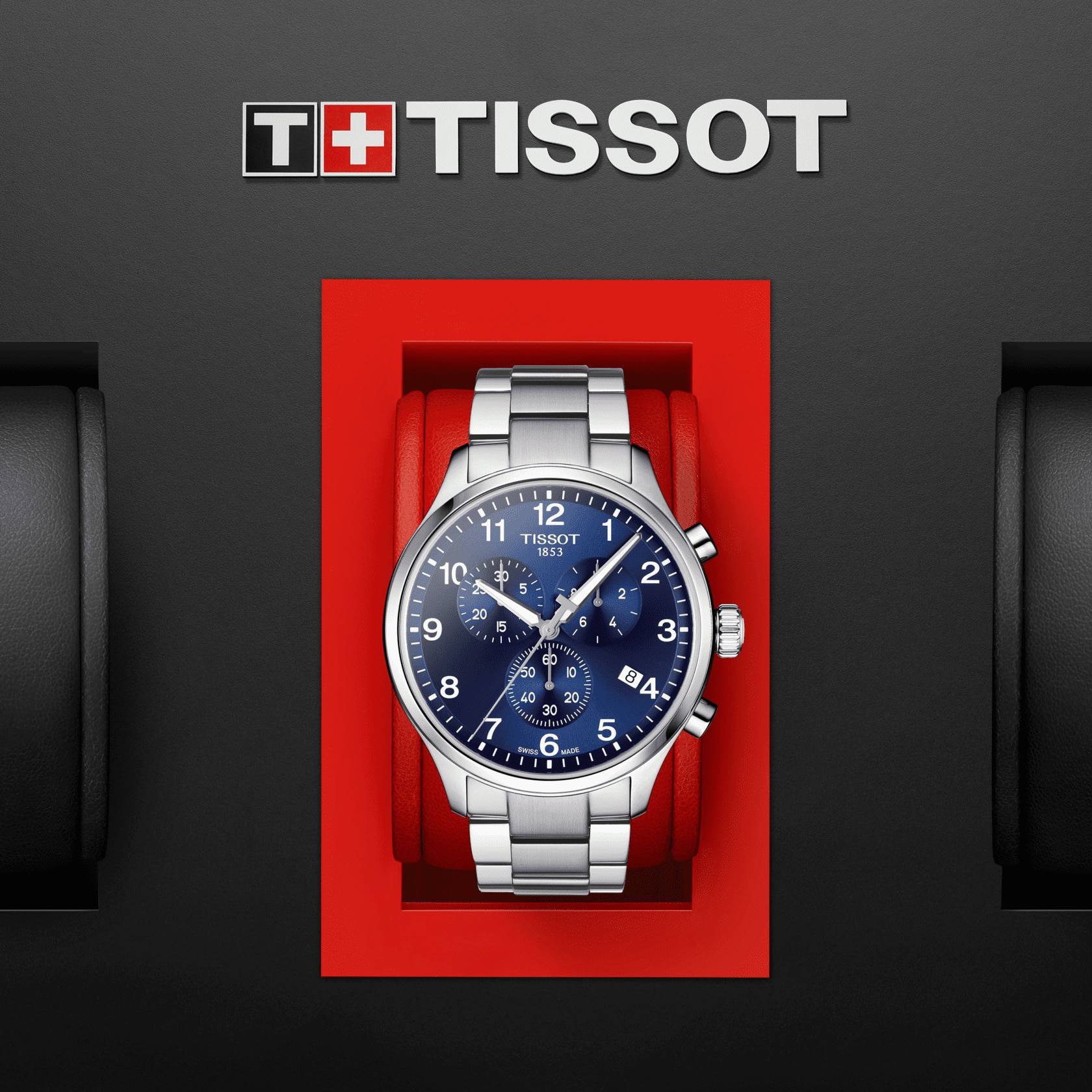 Orologio Uomo Tissot Chrono Xl Classic Numeri Data Blu T1166171104701