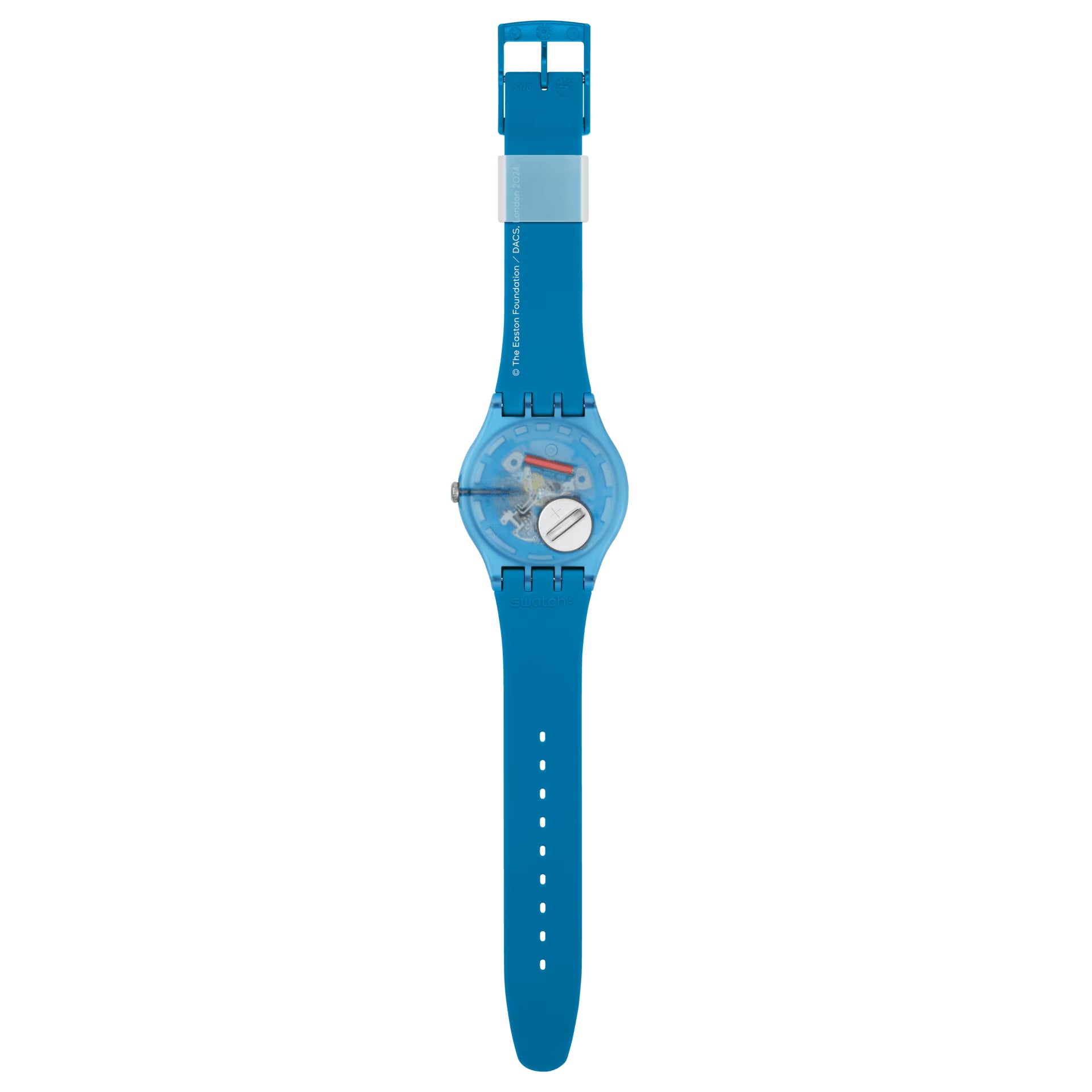 Orologio Unisex Swatch Bourgeois's Spirals Azzurro Bianco SUOZ364
