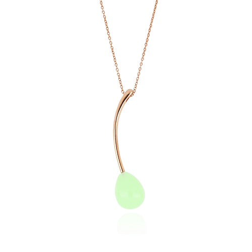 Collana Tsars in Argento Olga Cristallo Verde