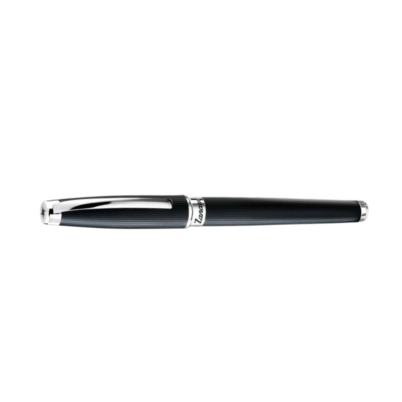 Penna Uomo Zancan Sfera Acciaio Lucido Nero Satinato HPN020-M