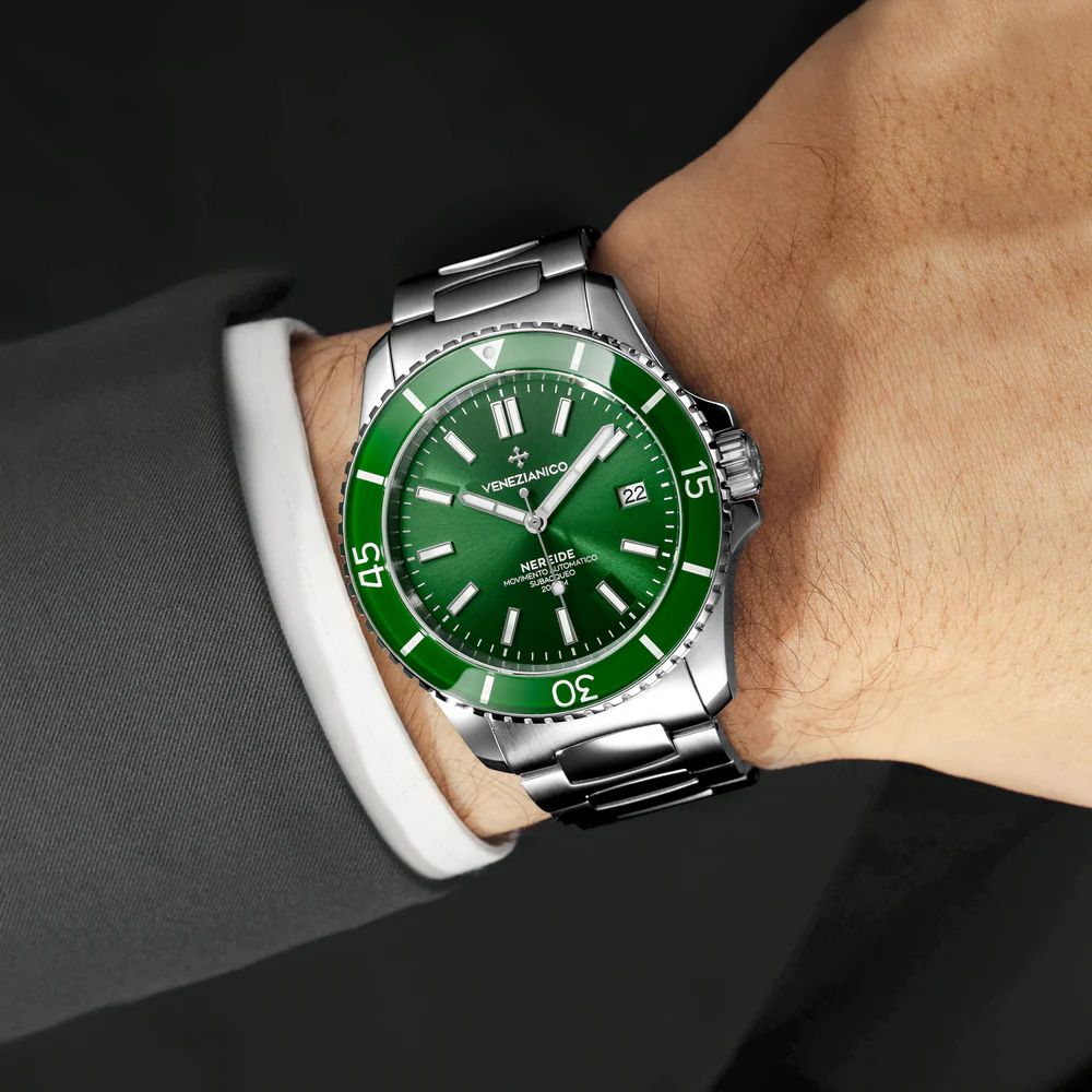 Orologio Uomo Venezianico Nereide 42 mm Verde 3321501C