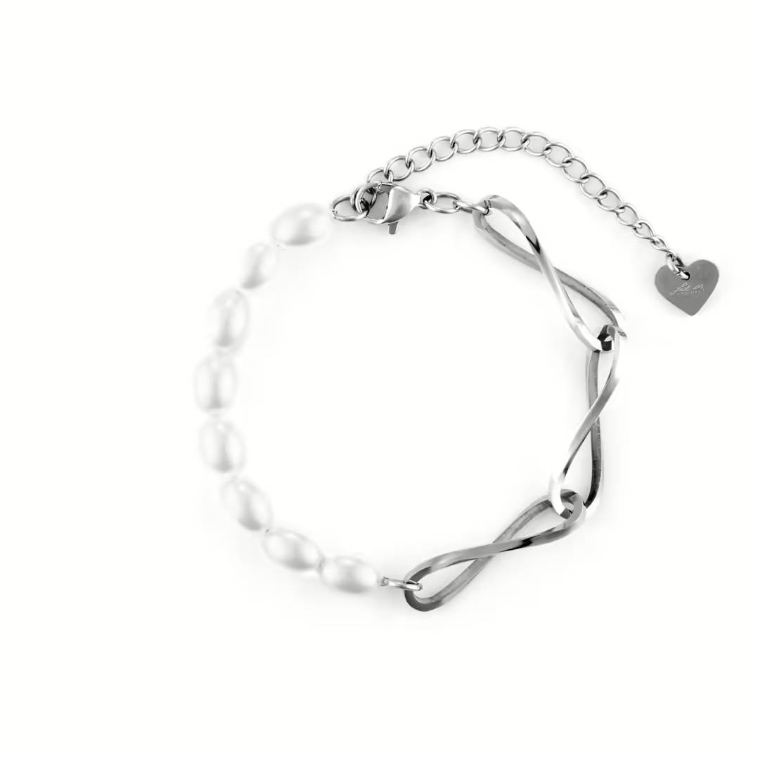 Bracciale Donna perle e acciaio 4US cesare paciotti  4UBR6468W