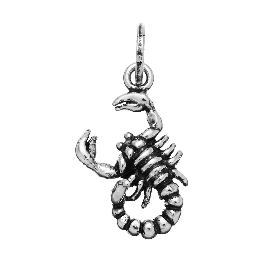 Charm Unisex Giovanni Raspini Argento 925 Segno Zodiacale Scorpione Fatto A Mano 08618
