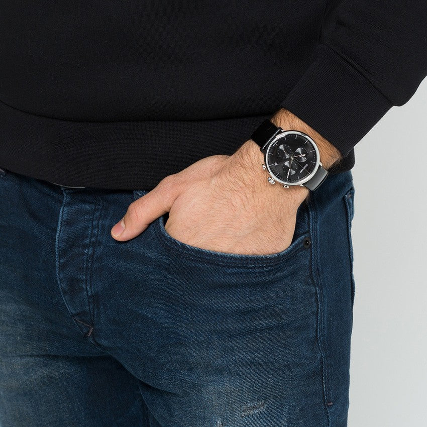 Orologio Uomo Acciaio Calvin Klein Solo Tempo Quarzo Cinturino Pelle K8M271C1