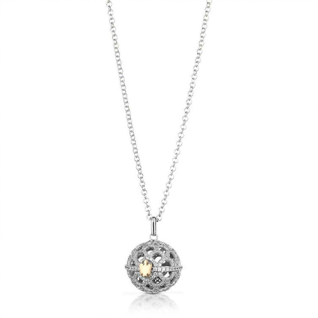 Collana Donna Argento 925 Roberto Giannotti Chiama Angeli Zirconi Bianco Angelo
