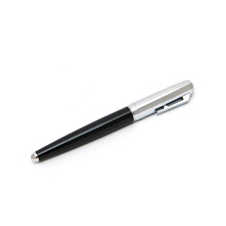 Penna Roller Rosenthal Nero Argento 13,5 cm RS8556