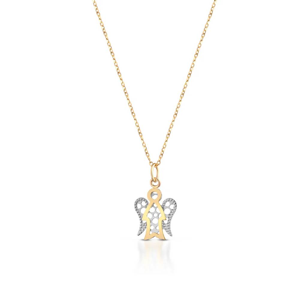 Collana Donna Roberto Giannotti Oro 9 KT Angelo Bicolore NKT393