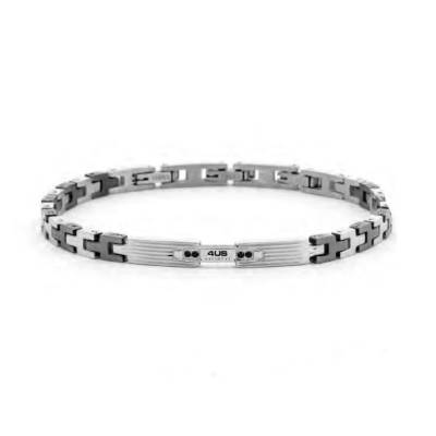 Bracciale Uomo 4US Cesare Paciotti Acciaio Targhetta 4UBR7994