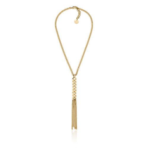 Collana Donna Unoaerre Bronzo Dorato Groumette Con Frange 540216