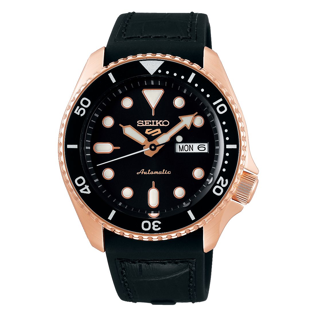 Orologio Uomo Acciaio SEIKO 5 Sport 43mm Automatico Doppia Data