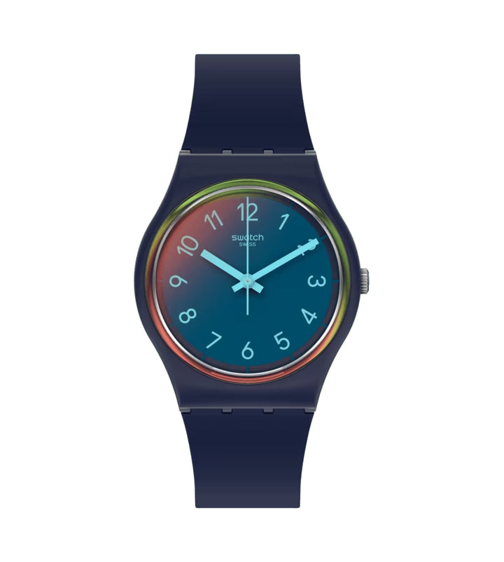 Orologio Unisex Bambino Swatch LA NIGHT BLUE Multicolore SO28N110