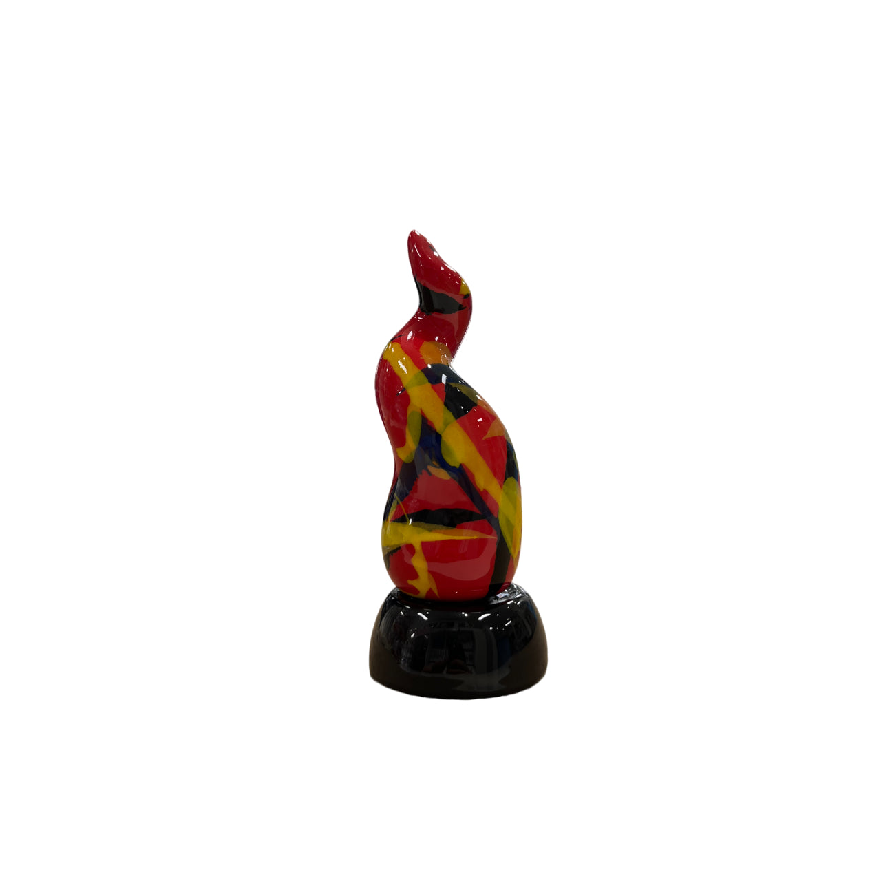 Scultura Corno Rosso Ceramica Di Capodimonte Artigianale 13 cm