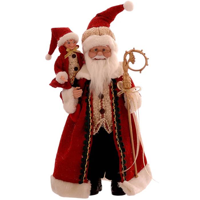 Babbo Natale Vetur Rosso Elfo 46 cm 24480