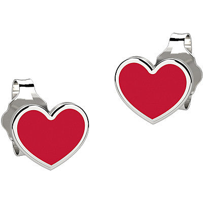 Orecchini Bambino Nanàn Argento 925 Cuore Rosso NAN0077