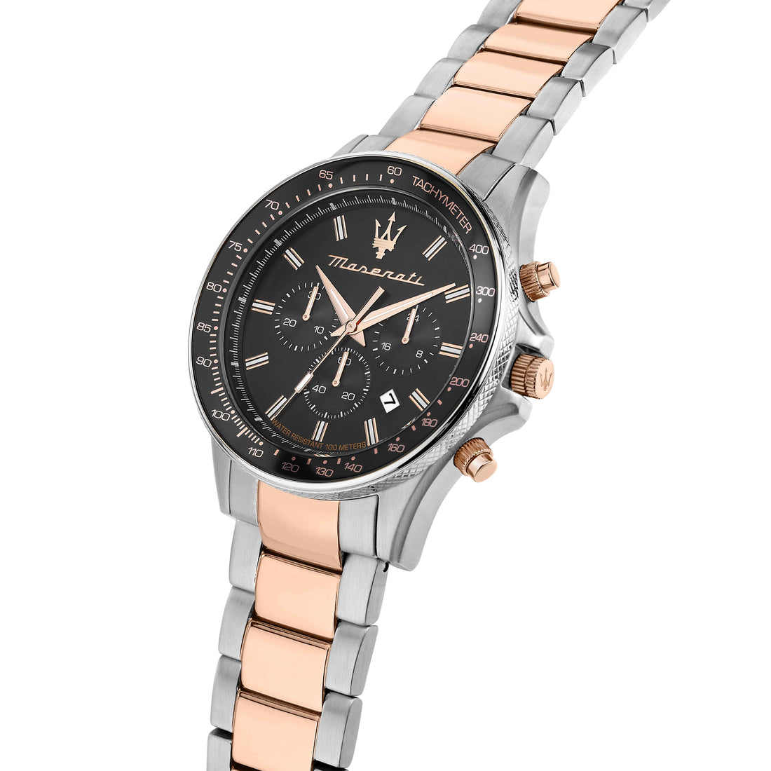 Orologio Uomo Maserati Acciaio Bicolore Quarzo Cronografo Data Grigio R8873640021