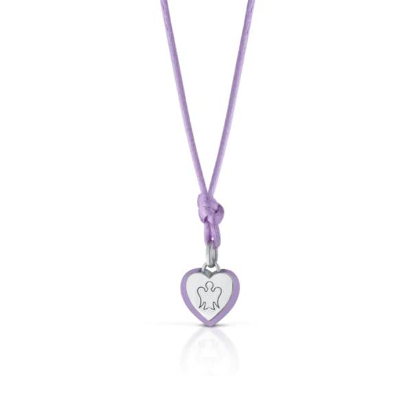 Collana Donna Roberto Giannotti Argento 925 Cordura Cuore Smalto Iris GIA401
