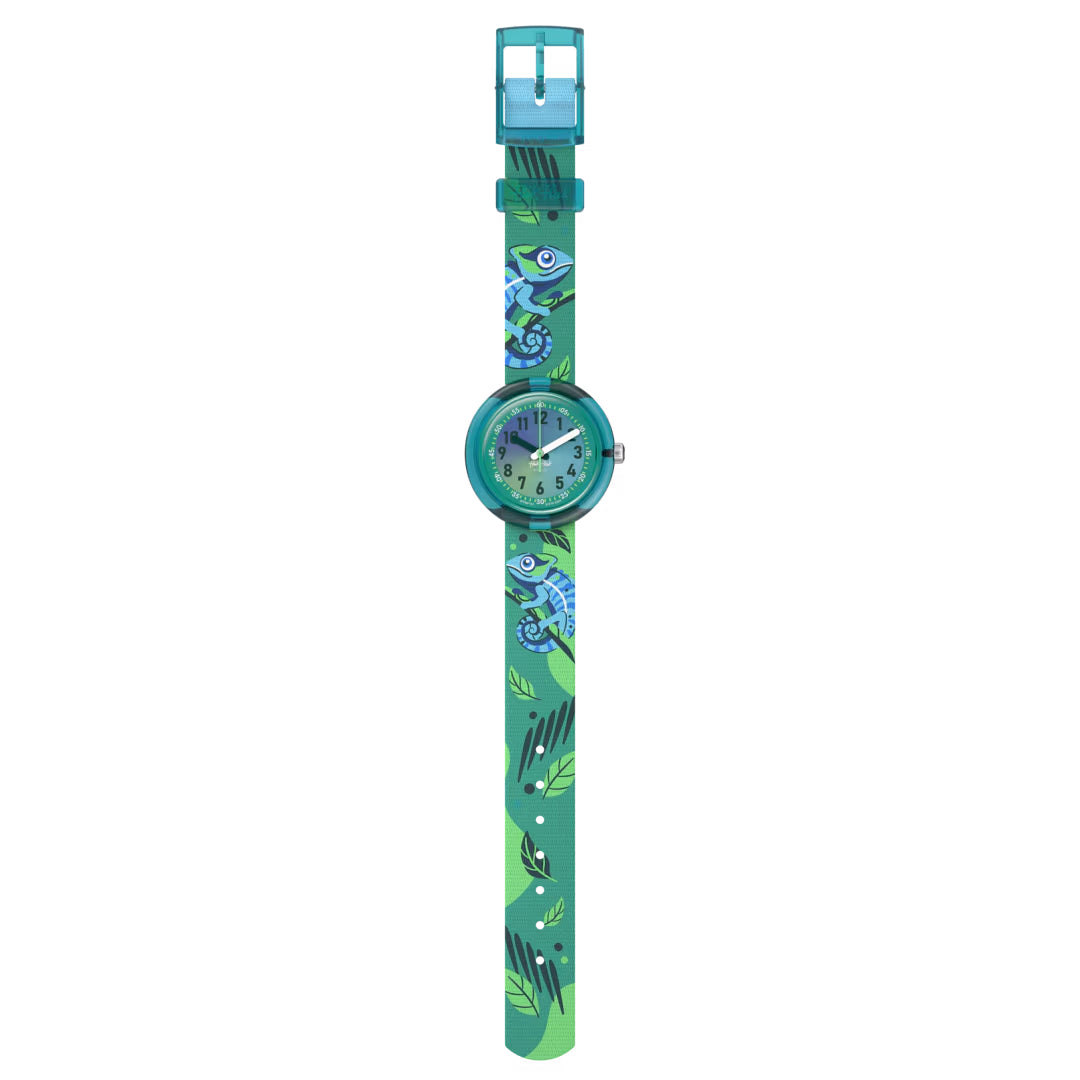 Orologio Bambino Swatch Flik Flak CAMO FRIENDS Verde ZFPNP161