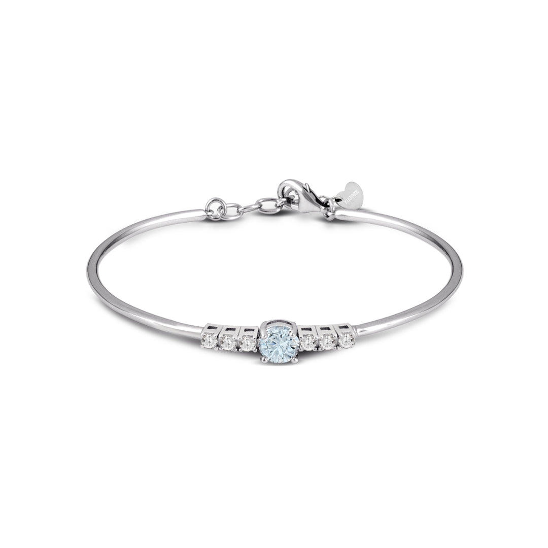 Bracciale Semirigido Argento Kulto 925 Zirconi Blu KB925-02