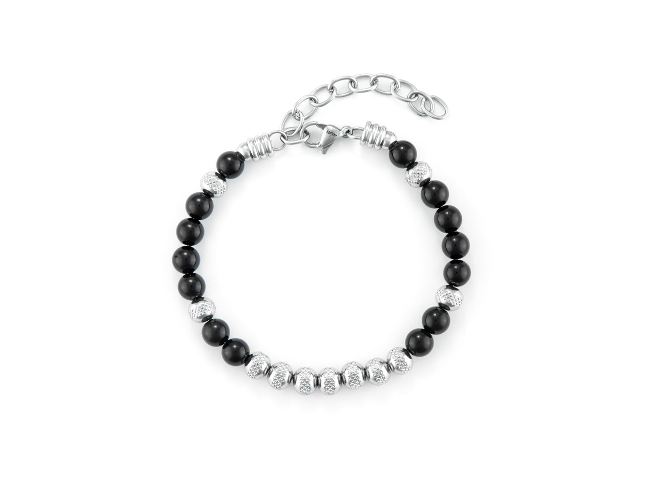 Bracciale Uomo Acciaio dorato 4US Cesare Paciotti Onice 4UBR6749