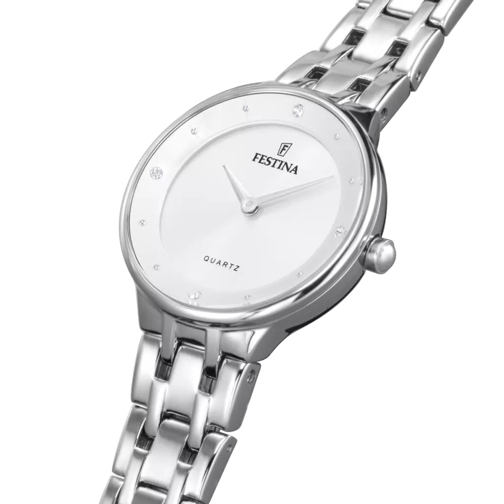 Orologio Donna Festina Argentè Zirconi Bianchi F20600/1