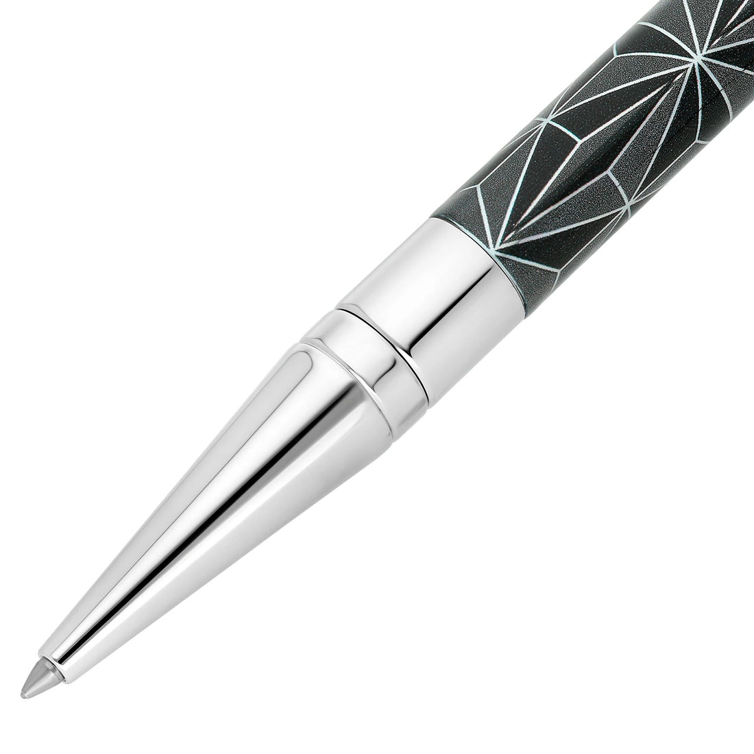Penna Uomo Dupont Biro Acciaio Smalto Nero Punto Di Fuoco 275070