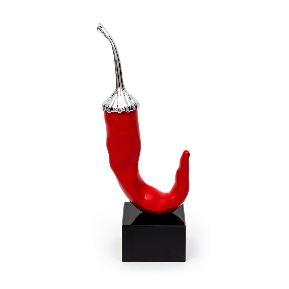 Peperoncino  Sequenze Colore rosso Base quadrata nera 37 Cm PP0301/2
