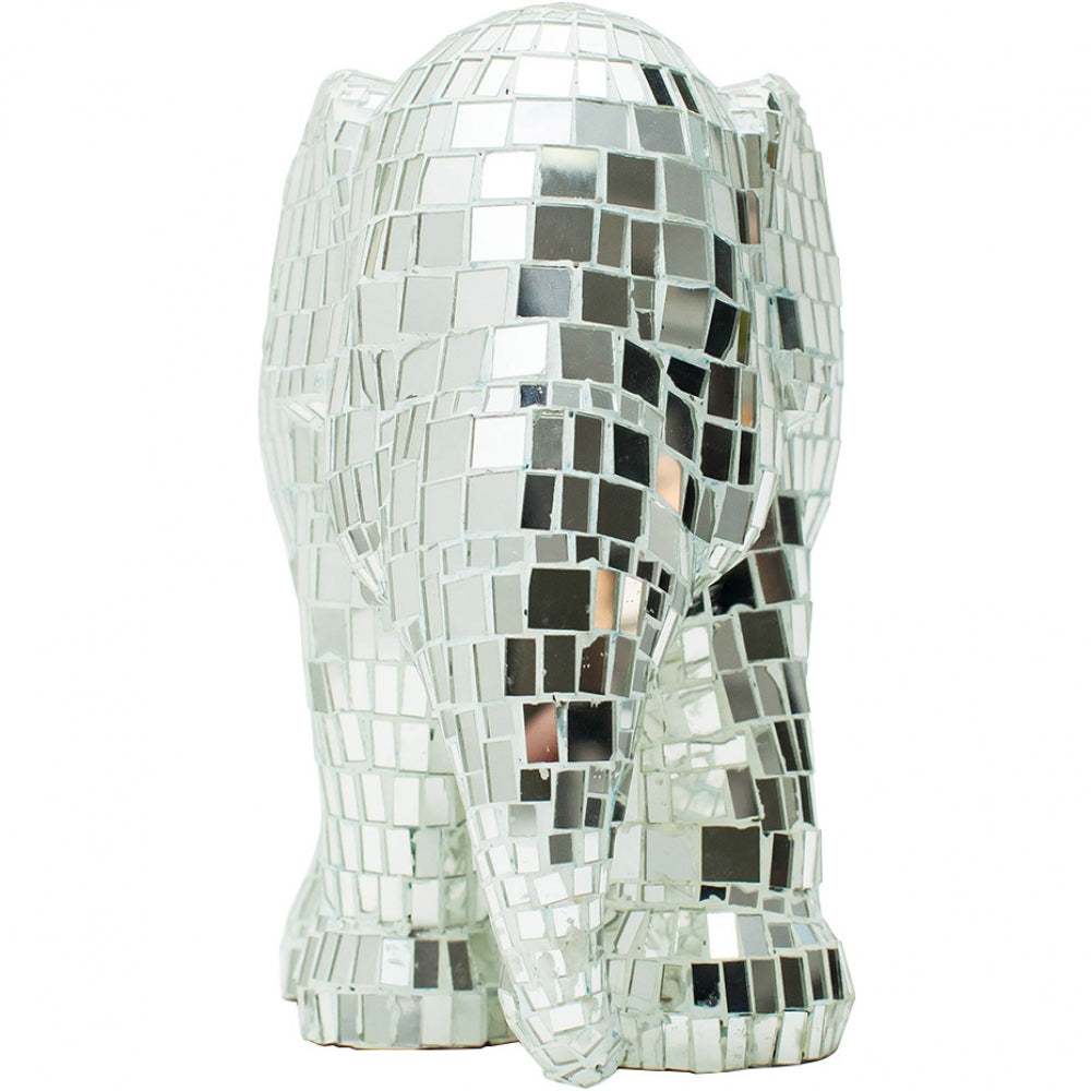 Scultura Elefante Onlylux Disco Lavorazione Stroboscopica 30 cm 8858831241459