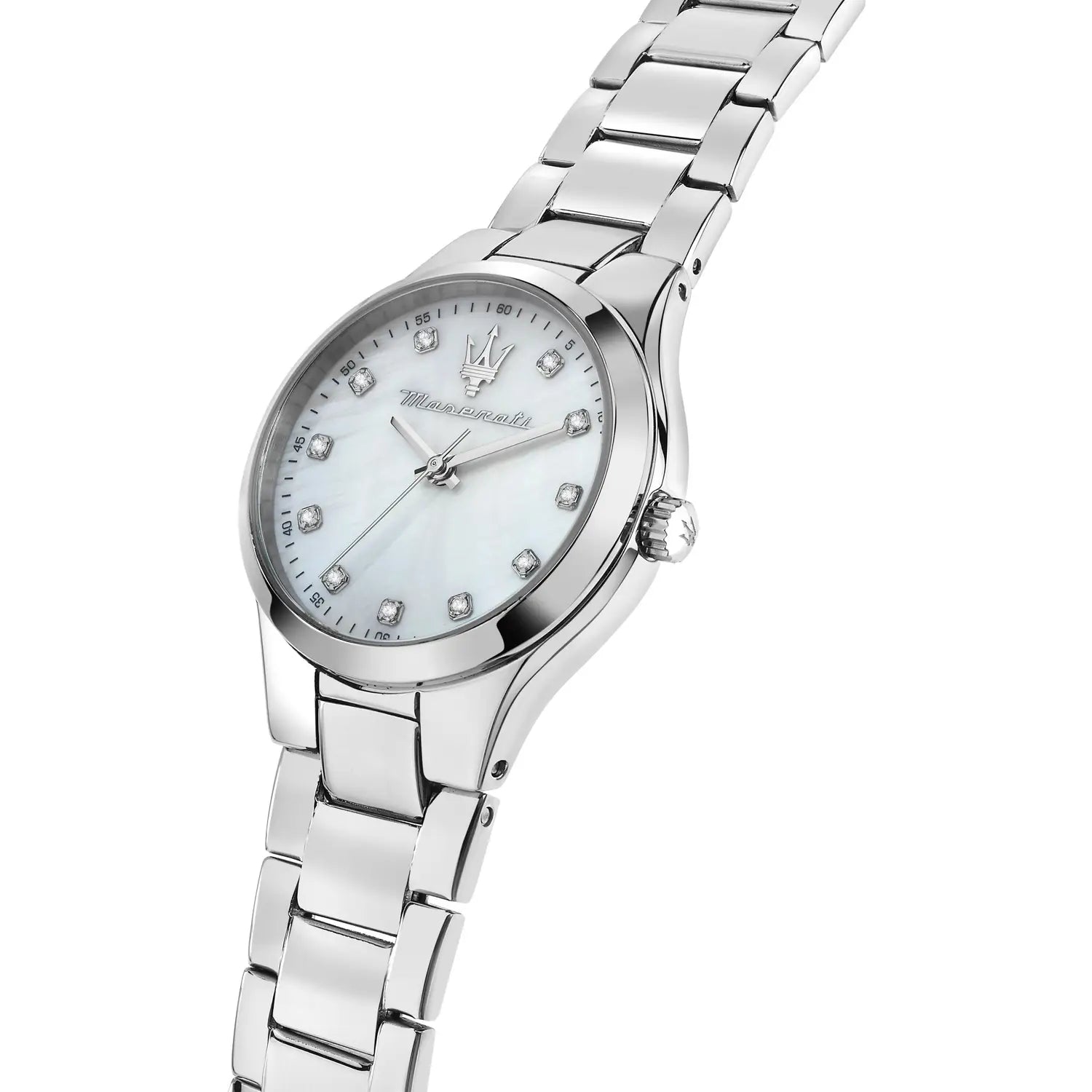 Orologio Donna Maserati Acciaio Madre Perla Quarzo Solo Tempo Zirconi R8853151504