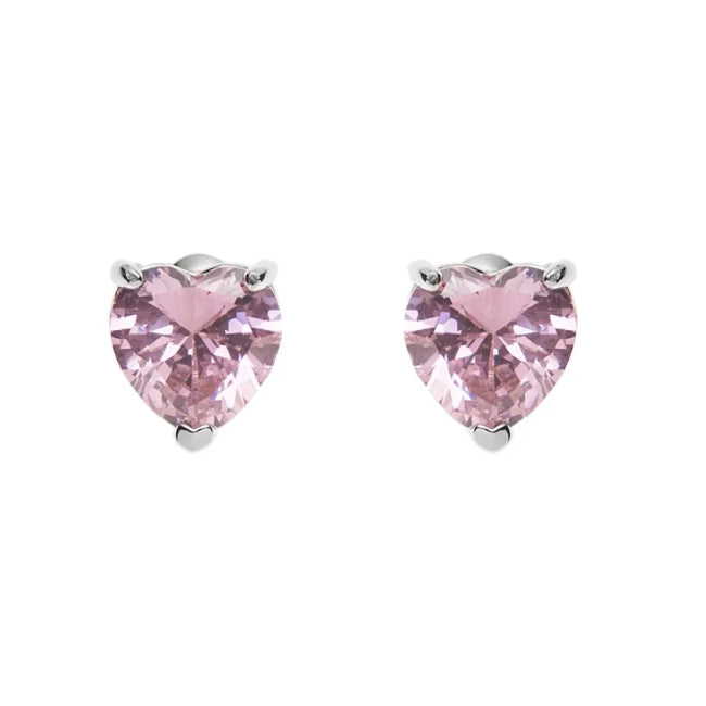 Orecchini Donna Ottaviani Cuore Zirconi Rosa 501223O