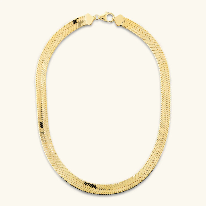 Girocollo Maxi Maglia Snake Liscia in lega placcata oro giallo 18kt  WSET00935.YG-45