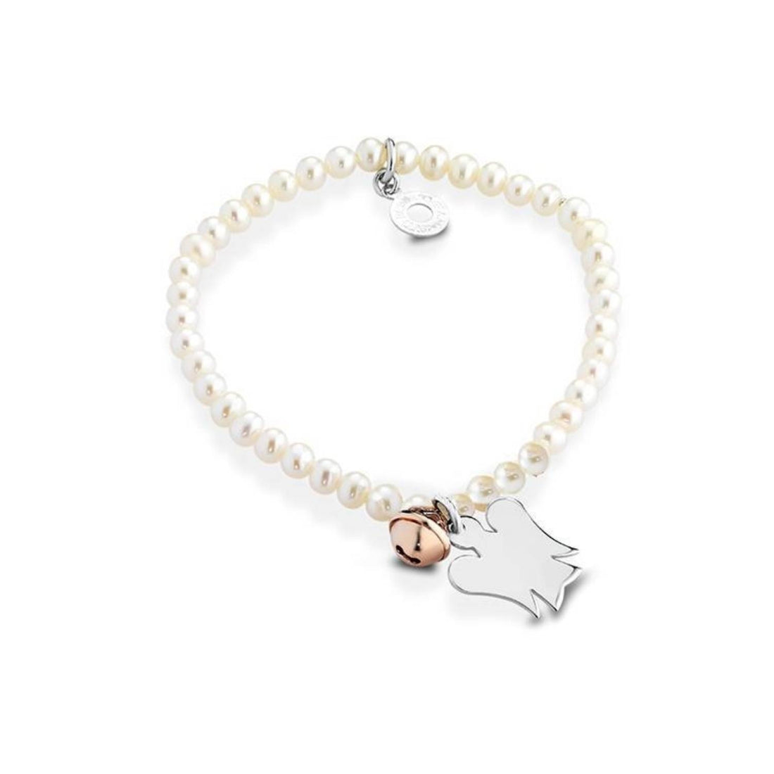 Bracciale Donna Argento 925 Roberto Giannotti Chiama Angeli Perle Rosè GIA253