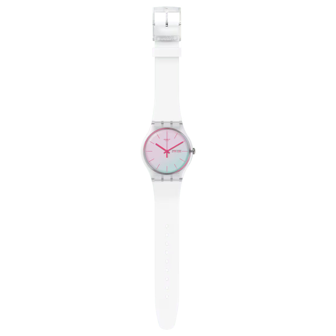 Orologio Unisex Swatch POLAWHITE Quarzo Solo Tempo SO29K704-S14