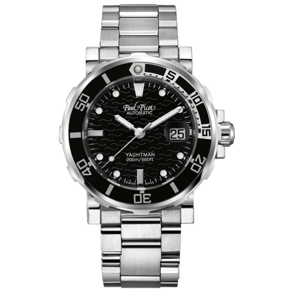 Orologio Paul Picot Automatico Yachtman III Data Nero 1151ZNB