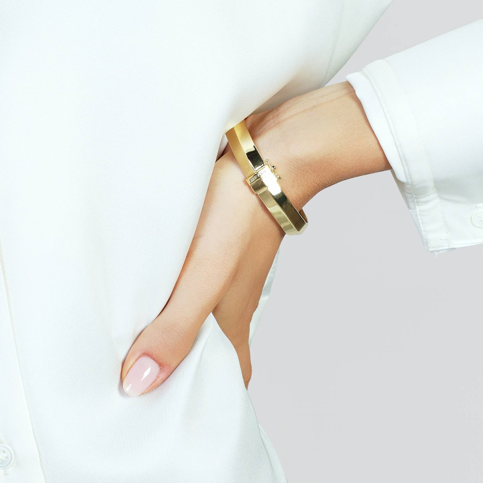 Bracciale Uomo Unoaerre Acciaio dorato Modello rigido 581485