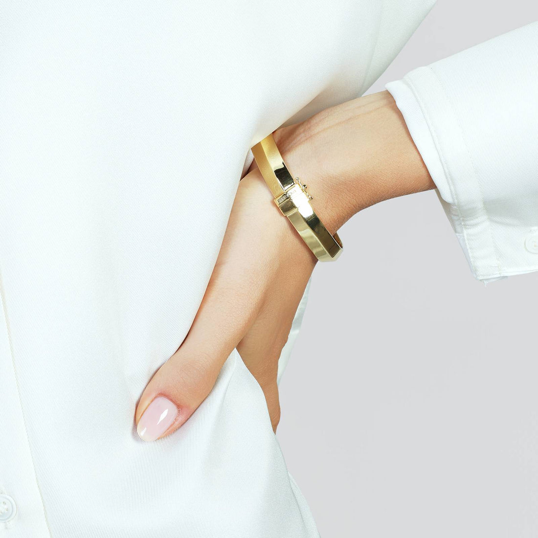 Bracciale Uomo Unoaerre Acciaio dorato Modello rigido 581485