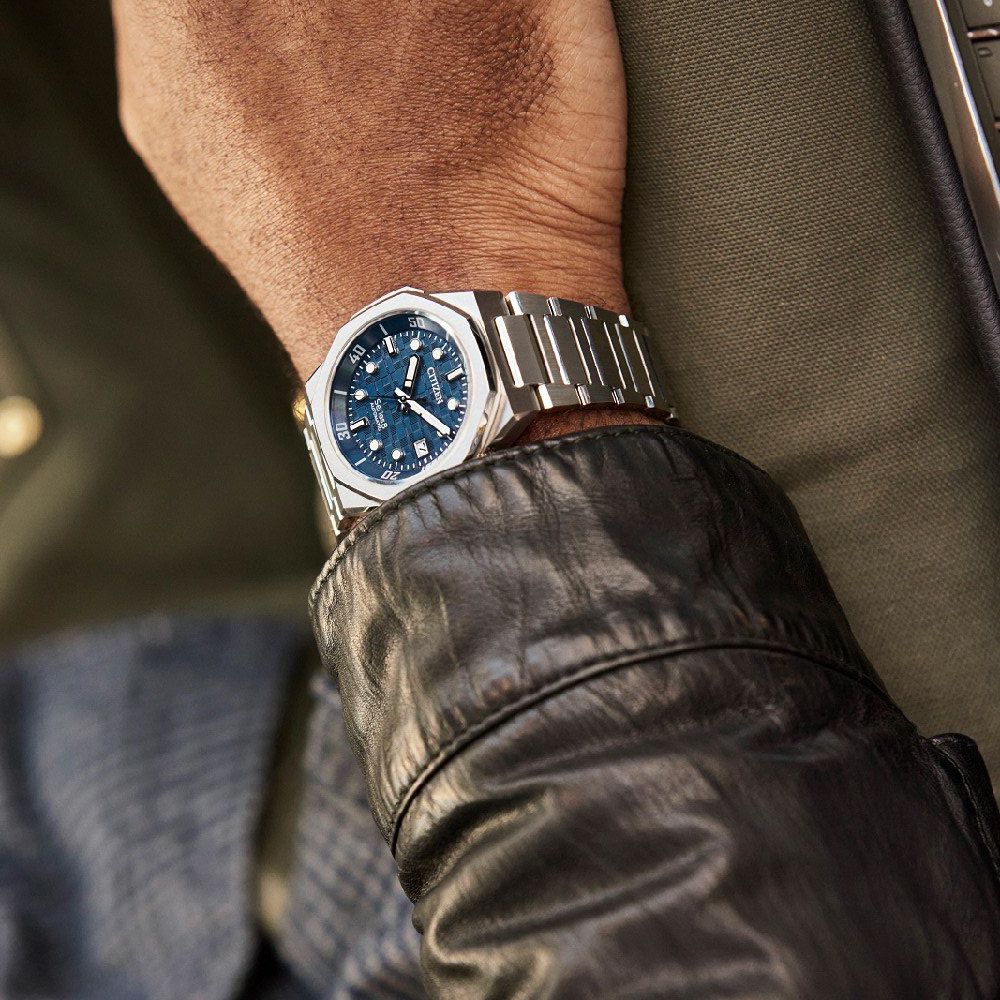 Orologio Uomo Citizen Serie 8 Automatico Blu Acciaio NB6060-58L