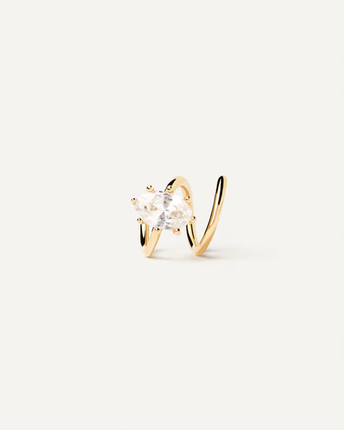 Orecchino Singolo Helix Donna PDPaola Argento Dorato 925 Punto Luce PG01-040-U