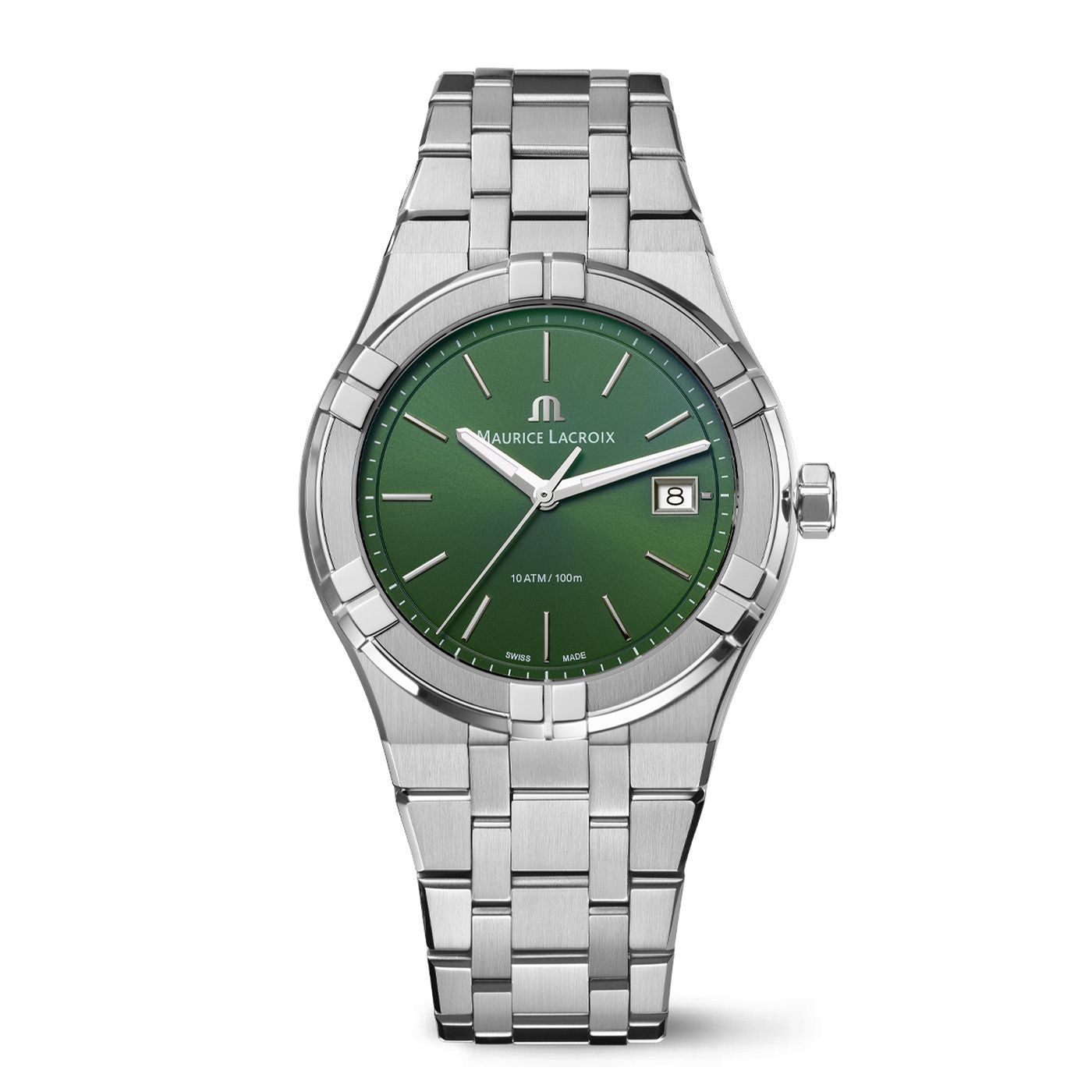 Orologio Uomo Maurice Lacroix Aikon Quarzo Data Verde AI1108-SS002-630-1