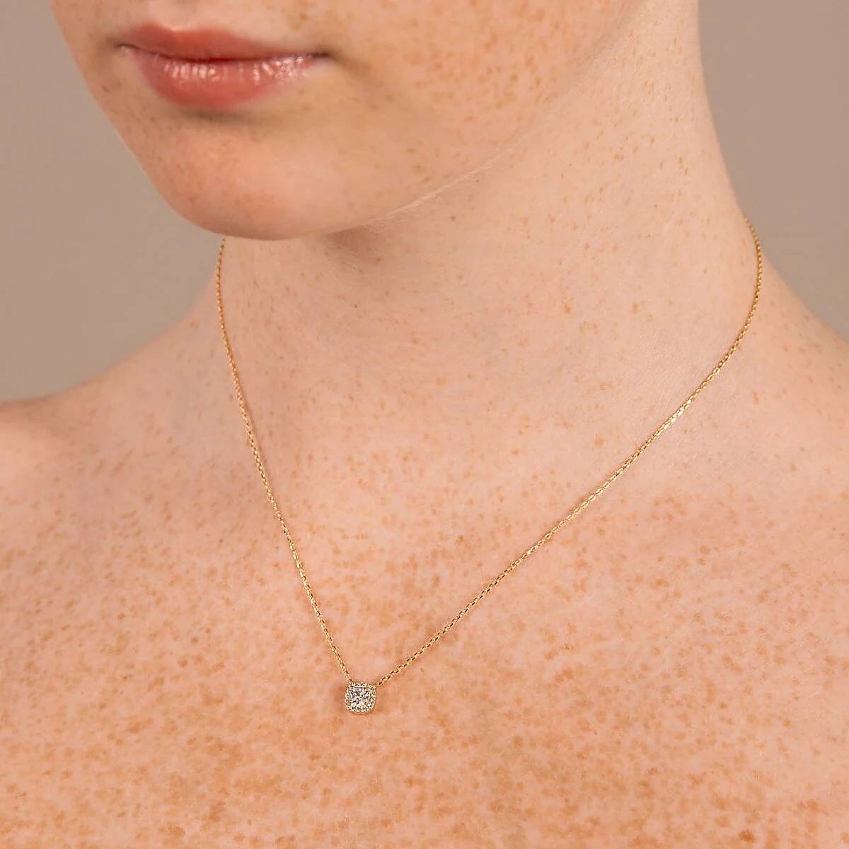 Collana Donna Milor Gold 9 KT Catena Rolò Punto Luce Multipietra WSGD90295.YG