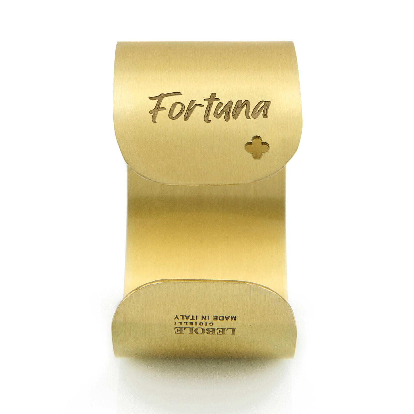 Bracciale Donna Lebole Kanji Rigido Medio Ottone Dorato Amicizia KJ Bra Fortuna