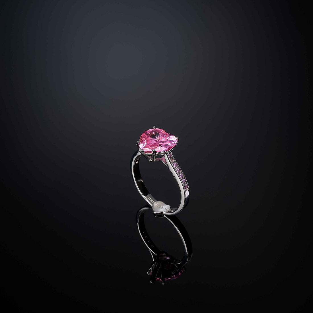 Anello Donna Chiara Ferragni Acciaio Zircone Rosa Cuore J19AVF02012