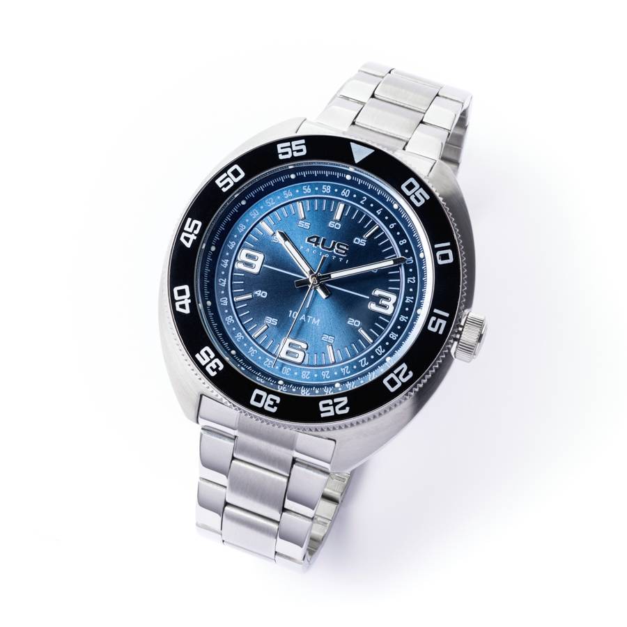 Orologio Uomo 4US Cesare Paciotti Blu Quarzo Solo Tempo Acciaio T4ST429