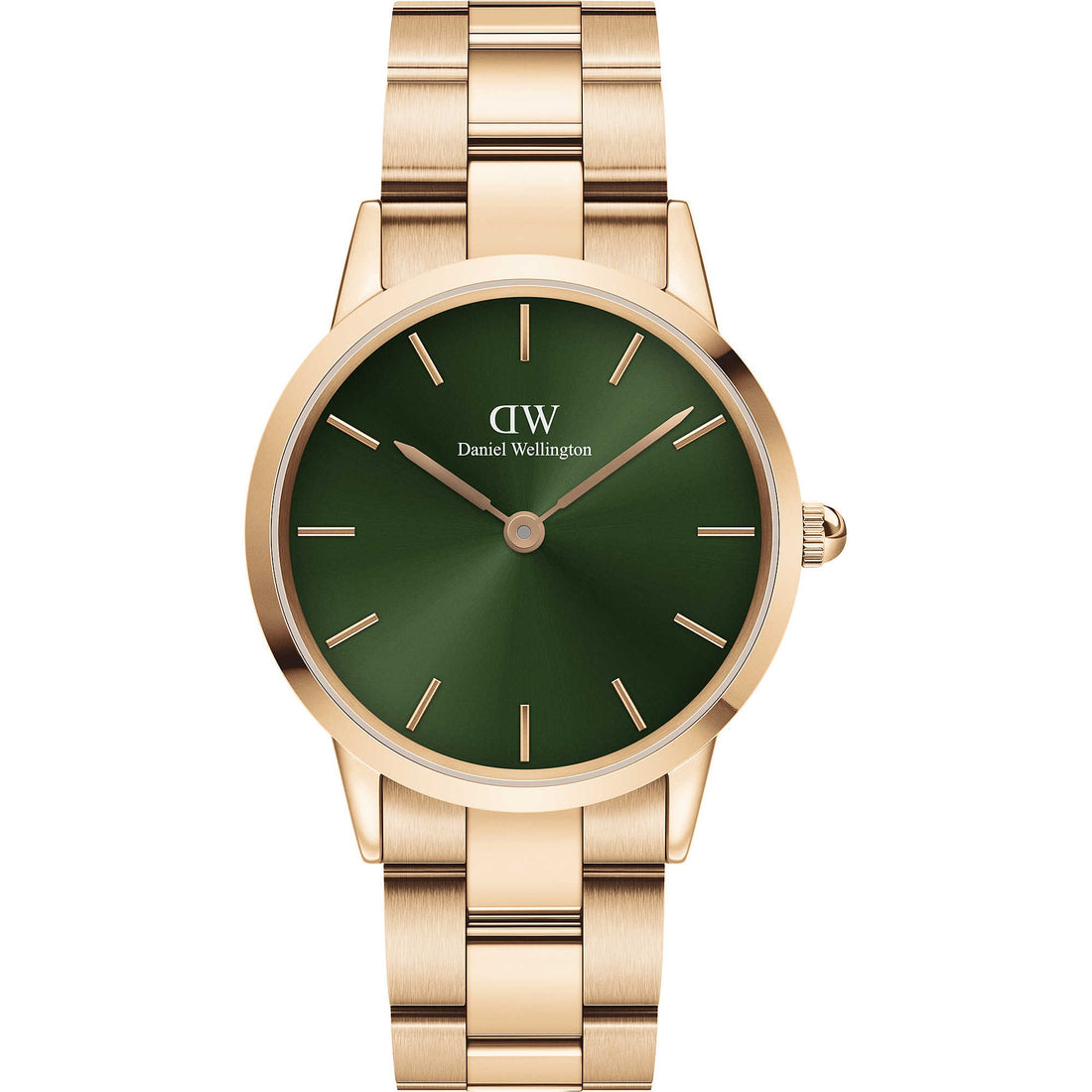 Orologio Donna Daniel Wellington Quarzo Solo Tempo Acciaio Rosè 32 mm Verde DW00100420