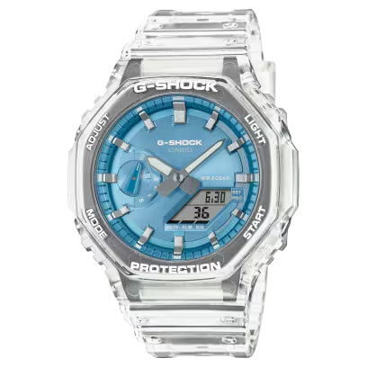 Orologio Uomo Casio G-SHOCK Azzurro Scheletrato GA-2100BM-7A2ER
