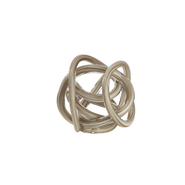 Scultura Cristallo OnlyLux Nodo Dell'Amore Bianco Glitter 21cm OL01787