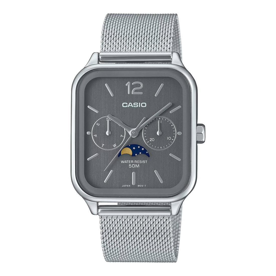 Orologio Uomo Casio Acciaio Grigio Quarzo Multifunzione MTP-M305M-8AVER