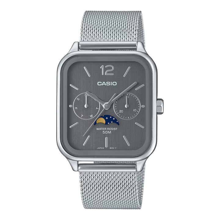 Orologio Uomo Casio Acciaio Grigio Quarzo Multifunzione MTP-M305M-8AVER