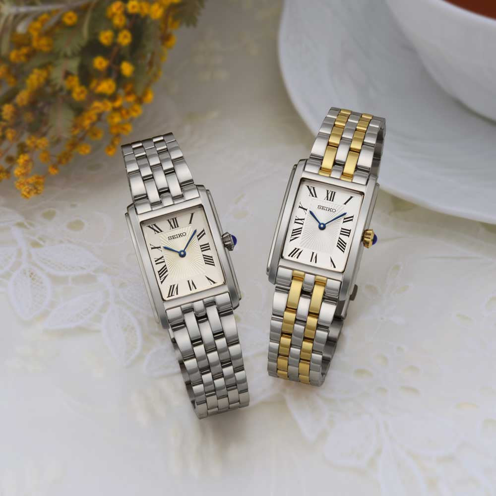 Orologio Unisex Seiko Quarzo Solo Tempo Acciaio Lucido Numeri Romani SWR083P1